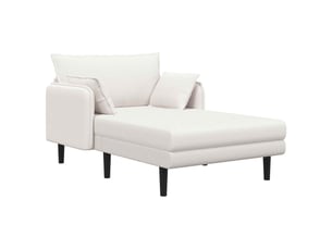 Fauteuil relax manuel VIDAXL Tissu beige