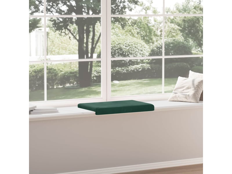  Coussin de banc, coussin d'assise, coussin de canapé velours vert foncé profondeur 35 cm cf53945  - Conforama D