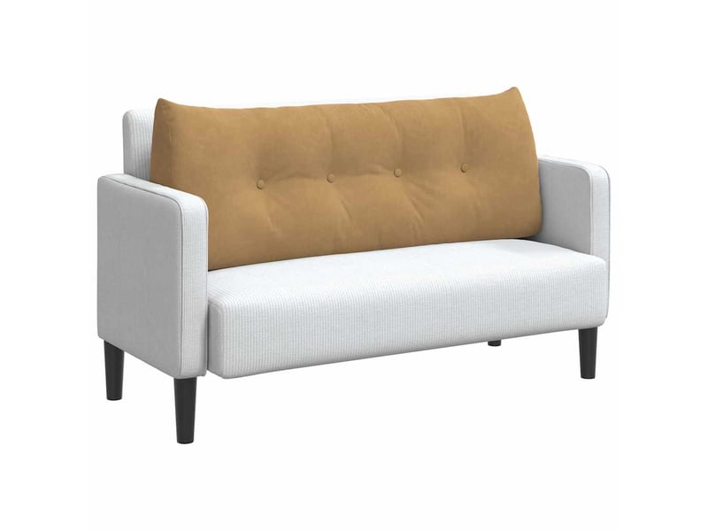  Coussin de dos, coussin de dossier marron 120 x 24 x 50 cm velours cf54796  - Conforama C