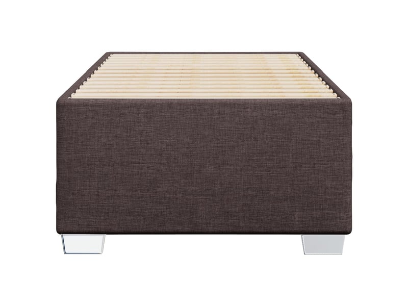  Lit simple- lit adulte -  cadre de lit sans matelas marron foncé 100x200 cm tissu  - Conforama C