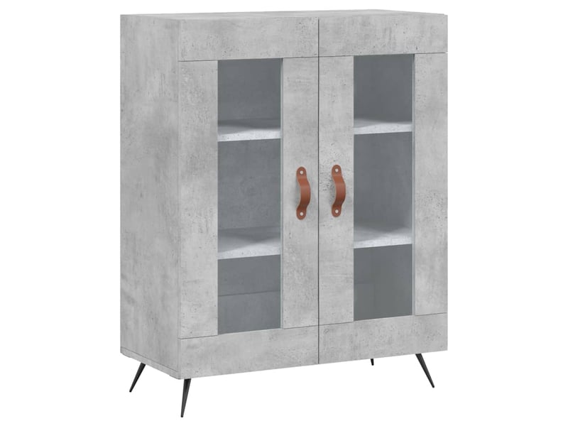  Buffet - bahut - meuble de rangement gris béton 69,5x34x90 cm bois d'ingénierie  - Conforama A