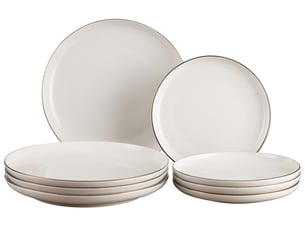 Set vaisselle 8 . Porcelaine blanc