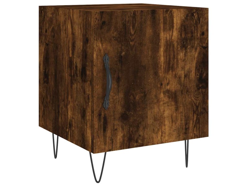 Table de chevet - cabinet de chevet - table de nuit chêne fumé 40x40x50 cm bois d'ingénierie  - Conforama A