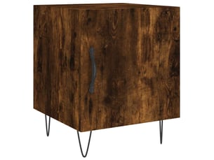 Table de chevet - cabinet de chevet - table de nuit chêne fumé 40x40x50 cm bois d'ingénierie