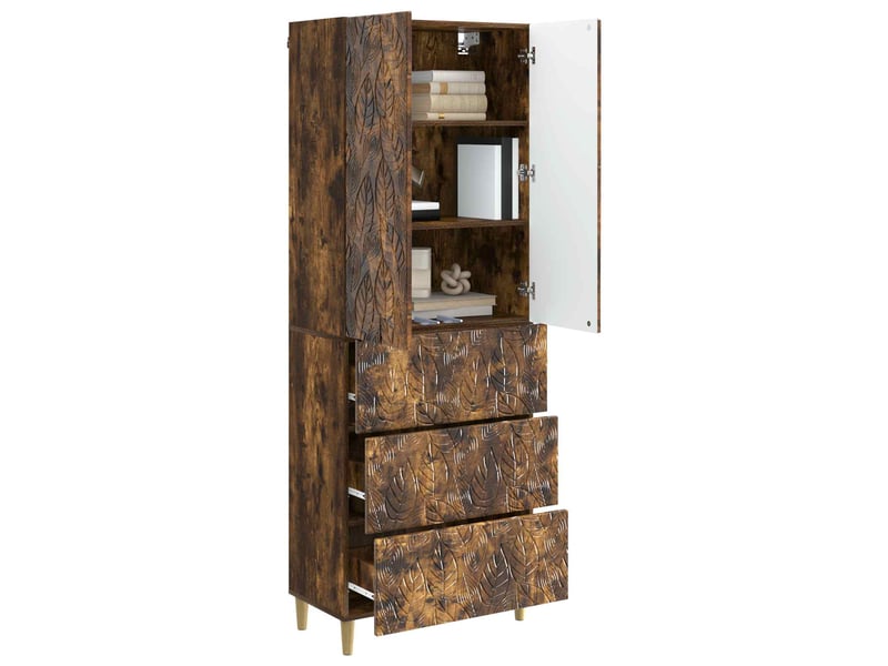  Ensemble de meubles 2 pcs, rangement de salon 66 x 34,5 x 90 cm bois d'ingénierie shl6265  - Conforama C