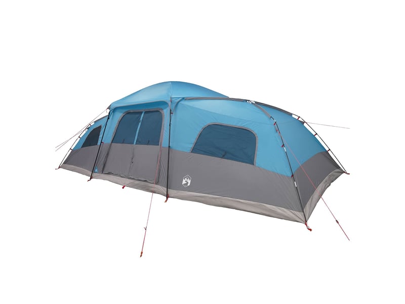  Tente de camping, tente familiale avec auvent imperméable 18 personne bleu  - Conforama C