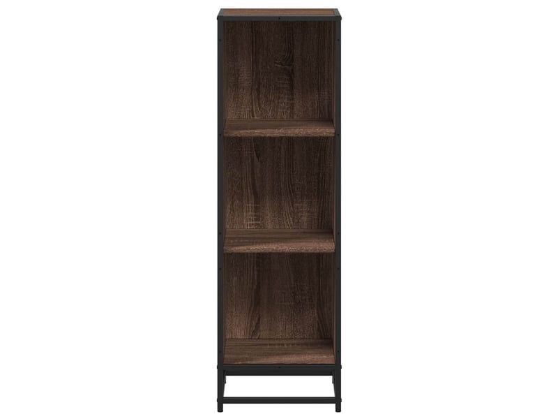  Bibliothèque, étagère de rangement chêne marron 33,5x33x107,5 cm bois d'ingénierie  - Conforama D