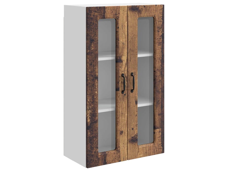  Meuble mural de cuisine | armoire de cuisine bois ancien 60x31x100cm shl4384  - Conforama A
