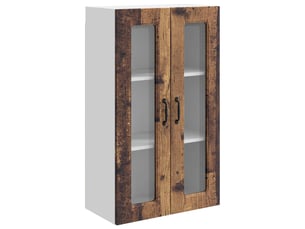 Meuble mural de cuisine | armoire de cuisine bois ancien 60x31x100cm shl4384