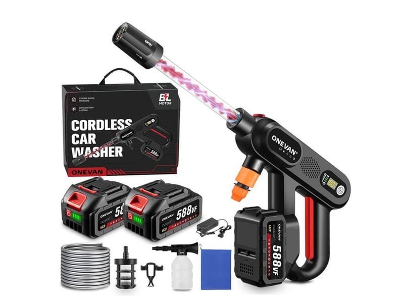  Laveuse haute pression sans fil 150 bar 5 en 1 3 vitesses avec 2 batteries 2ah 297014_AAAOT92483_6_DROPFR - Conforama A