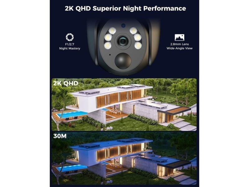  Camera securite solaire 4g lte 2.5k ptz 355 90 vision couleur 30 m 149519_AABAA80004_6_DROPFR - Conforama C