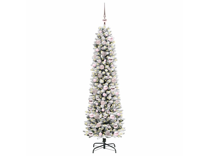  Sapin de noël artificiel, arbre de noël blanc 180 cm pvc, métal et plastique shl2748  - Conforama C