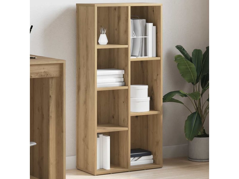  Bibliothèque, étagère de rangement chêne artisanal 50x25x104 cm  - Conforama C