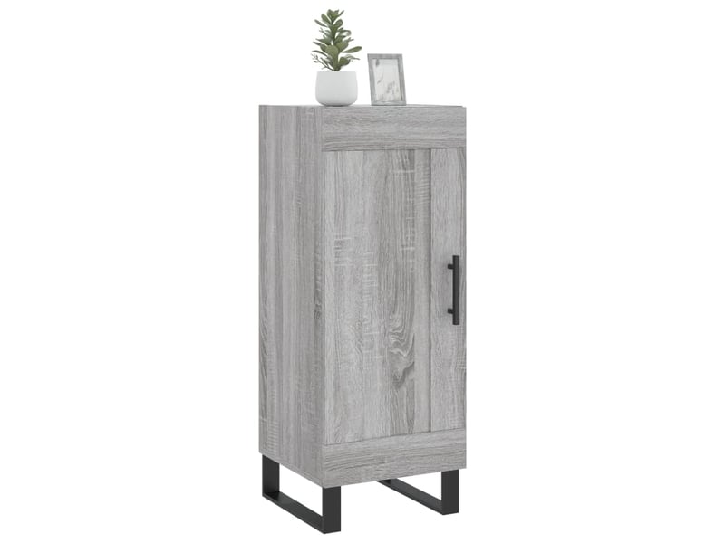  Buffet - bahut - meuble de rangement sonoma gris 34,5x34x90 cm bois d'ingénierie  - Conforama C