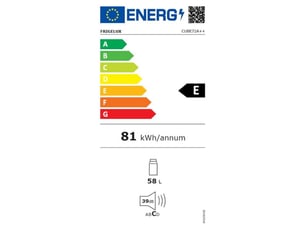 Refrigerateur table top froid Statique <strong>FRIGELUX</strong> CUBE72A++ - largeur 47 cm x hauteur 63.2 cm