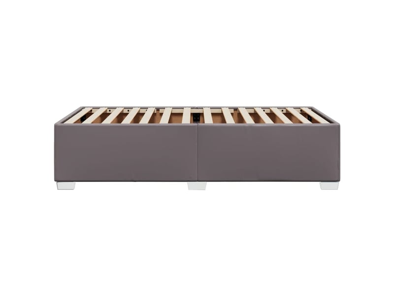  Lit simple- lit adulte -  cadre de lit sans matelas gris 80x200 cm similicuir  - Conforama D