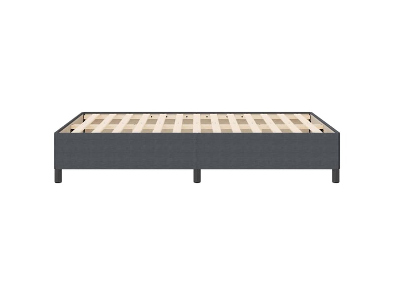 Lit double- lit adulte - lit à lattes gris foncé 160 x 200 cm tissu en velours côtelé - Conforama D