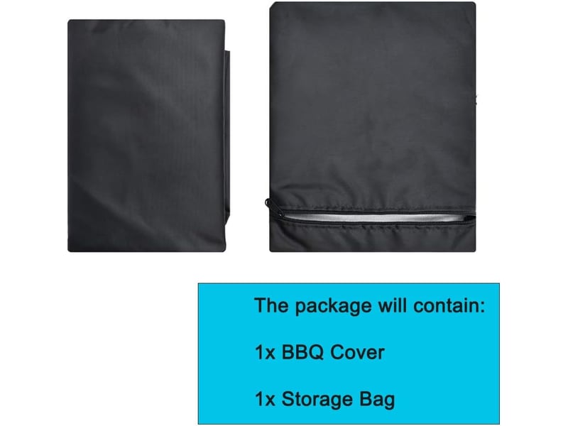  Housse pour barbecue sphérique – noire, ø77x97 cm  - Conforama E