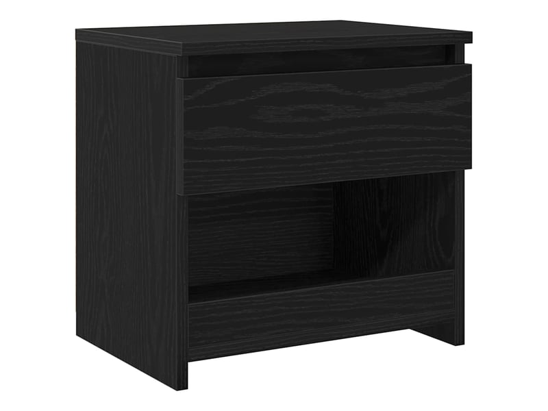  Table de chevet - cabinet de chevet - table de nuit 2 pièces chêne noir 40 x 30 x 39 cm  - Conforama E