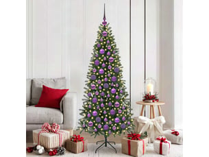 Ensemble de boules de noël 120 pcs 300 led blanc chaud ø 6 cm