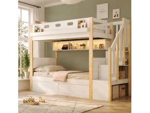 Lit superposé 2x90x200 cm <strong></strong> <strong></strong> coloris bicolore