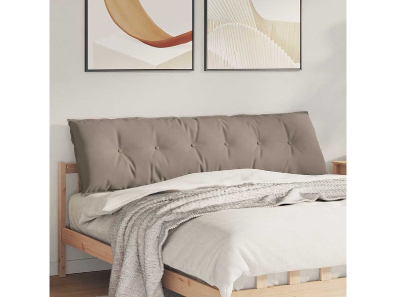  Coussin de dos, coussin de dossier taupe 180 x 50 cm tissu en microfibre cf55025  - Conforama B