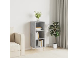 Buffet cuisine, meuble de rangement, bahut gris béton 34,5x32,5x90 cm bois d'ingénierie shl2240