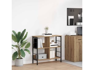 Étagère 4 niveaux, étagère de rangement 82 x 32 x 79 cm bois d'ingénierie shl3994