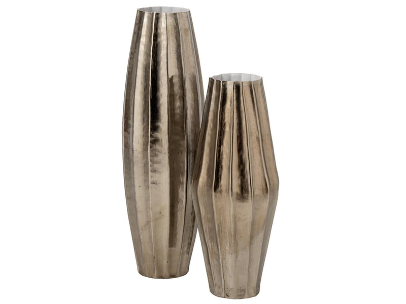  Vase design en métal tessa 57cm doré  - Conforama B