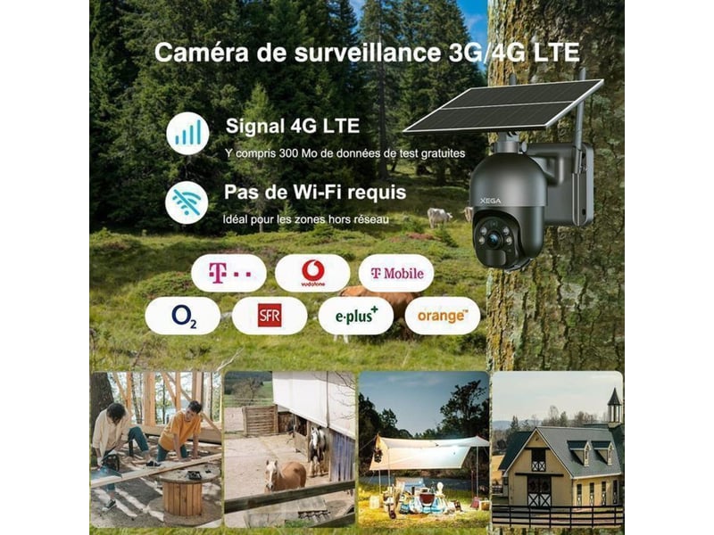  Caméra de sécurité extérieure 4g lte autonome 2k ptz solaire ip66 avec audio bidirectionnel et vision nuit 149519_AAAIY13934_6_DROPFR - Conforama B