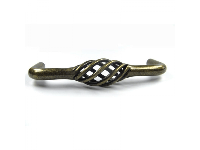 Jeu de 4 poignées anciennes en inconel pour tiroirs de coiffeuse - bronze128 mm  - Conforama B