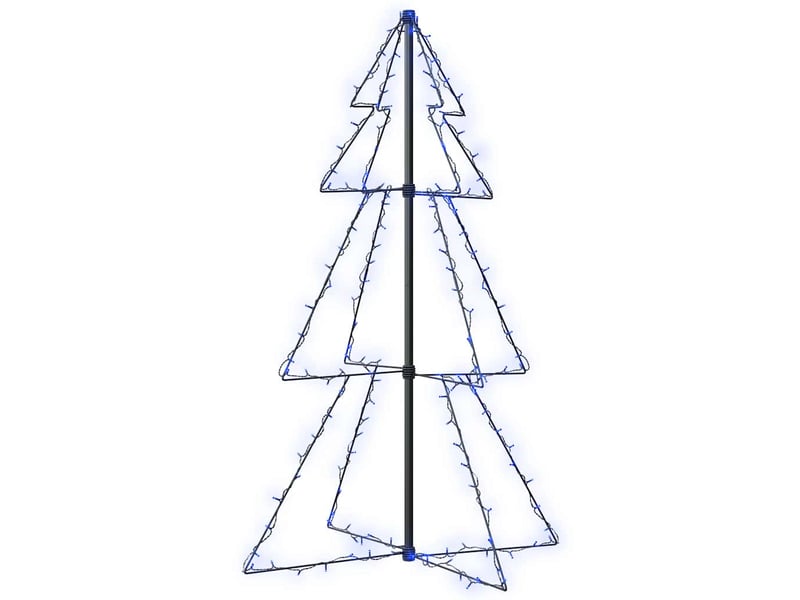  Arbre de noël, sapin de noël cône 160 led d'intérieur-d'extérieur 78x120 cm shl7035  - Conforama A