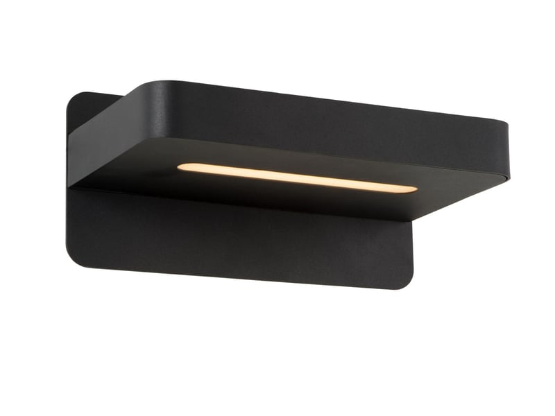 Lampe de chevet applique mural led 1x6w 3000k 350 lm noir - lucide - atkin  - Conforama A