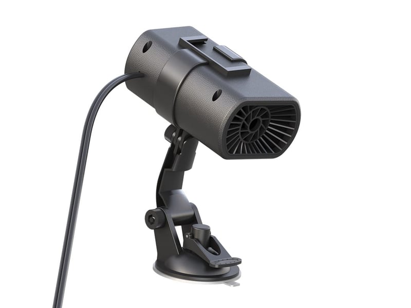 Dégivreur de pare-brise portable 12 v, chauffage rapide, dégivreur et désembueur, réglage à 360 degrés, 150 w, noir LH00000505JY - Conforama A