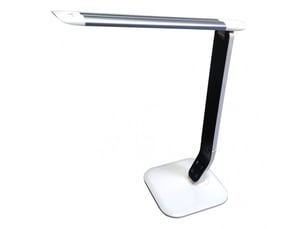Fabrilamp euclasa lampe de bureau led blancargent 10 w 800 lm, 3 températures, tactile et dimmable