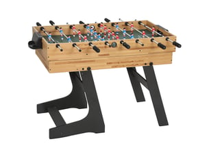 Table multijeux 13 en 1 pliable, table de jeu baby-foot, billard, pour enfants et adultes 120 x 106 x 82 cm noyer clair