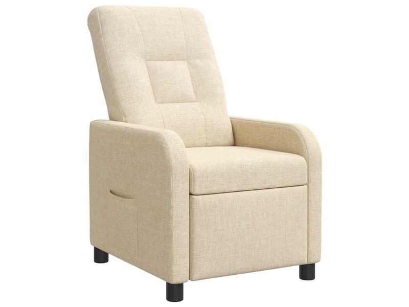  Vidaxl fauteuil inclinable crème tissu  - Conforama D
