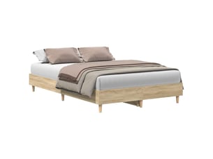 Lit 2 places 140x190 cm    coloris marron