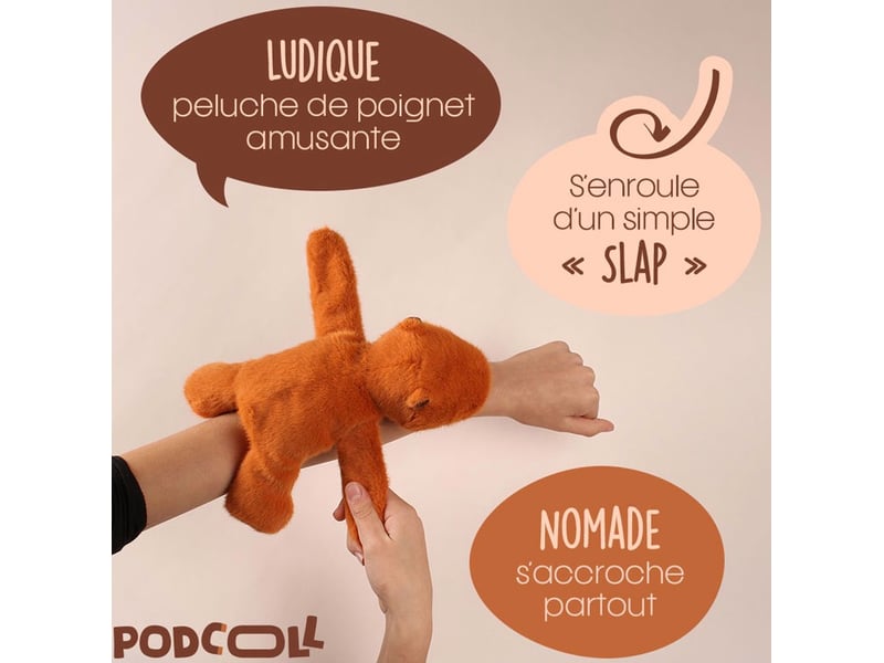  Peluche bracelet slap capybara podcoll - 25 cm  - Conforama B