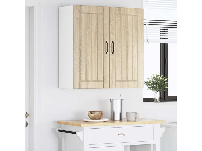  Meuble mural de cuisine, armoire de cuisine chêne sonoma 80x31x80cm shl7939  - Conforama D