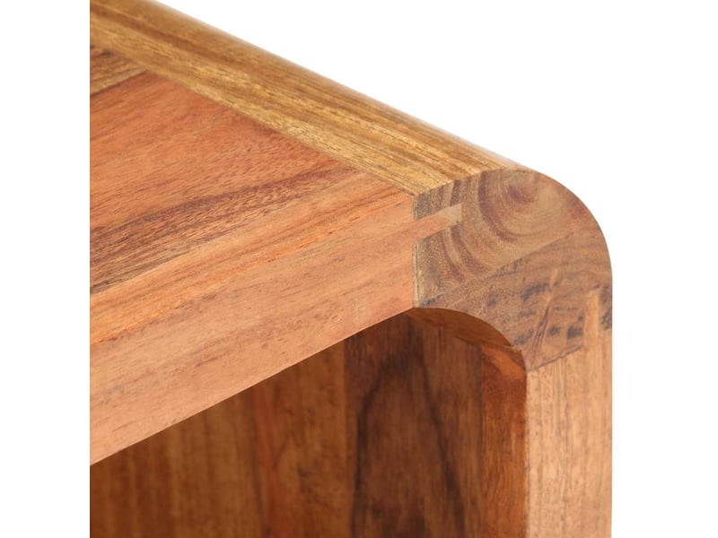  Table de chevet - cabinet de chevet - table de nuit 40x30x60 cm bois acacia massif et finition miel  - Conforama E
