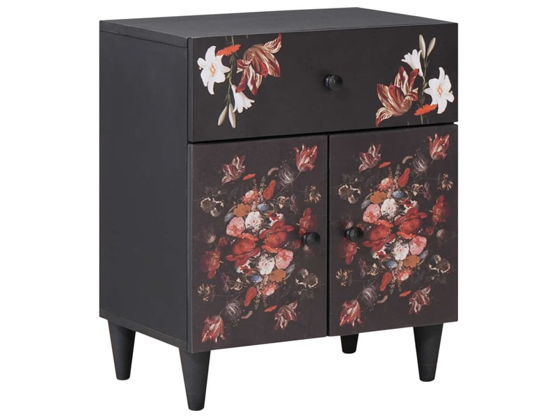Table de chevet avec tiroir multicolore 50 x 33 x 60 cm - Conforama B