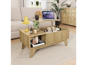 Table basse coloris naturel