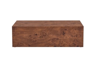 Table basse coloris bois foncé PANGIVO W3658P470756 - 50 cmx90 cm