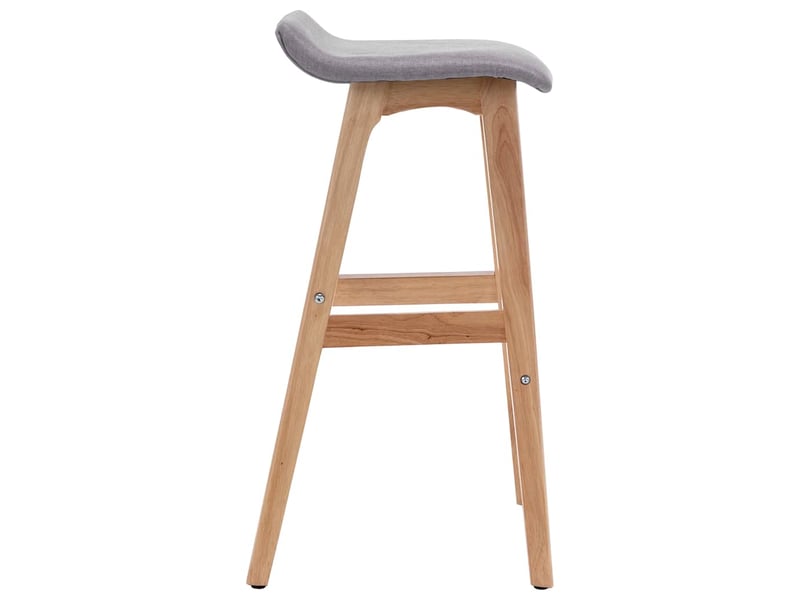  Lot de 2 tabouret de bar, chaise de bar gris clair tissu shl57468  - Conforama E