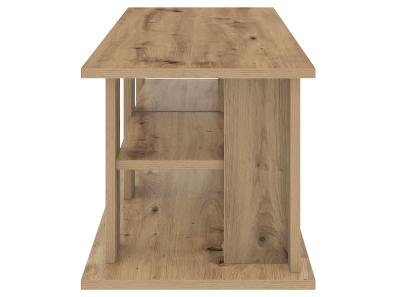  Support de télévision 96x35x33,5 cm chêne artisanal  - Conforama E