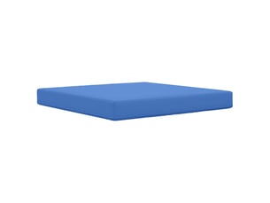 Coussin de canapé d'extérieur, coussin de chaise polyester bleu royal 80 x 80 cm cf54040