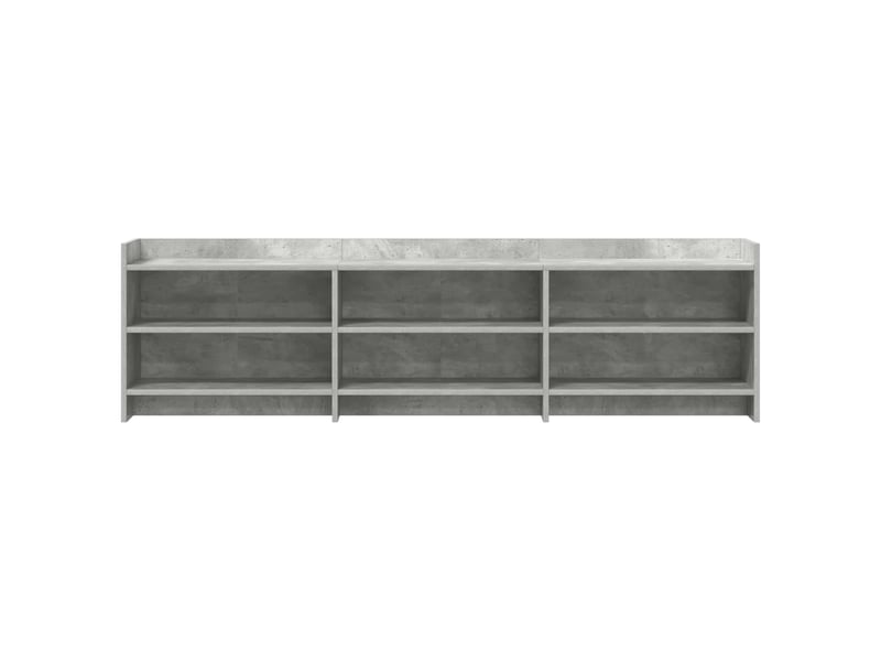  Meuble tv - banc tv - meuble de rangement 168 x 33 x 47 cm gris béton bois d'ingénierie  - Conforama D