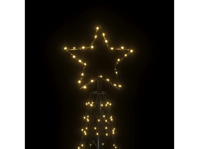  Arbre de noël, sapin de noël cône 500 led blanc chaud 100x300 cm  - Conforama D