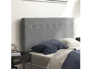 Tete de lit largeur 140 cm B13619 gris
